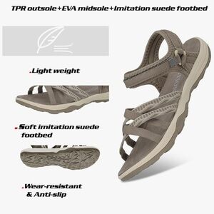 GRITION women’s hiking sandals 9us New in box 👀 at pic